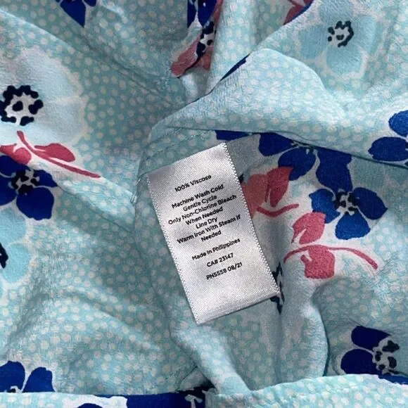 Talbots Ruffle Trim Shell Top! - Picture 13 of 14